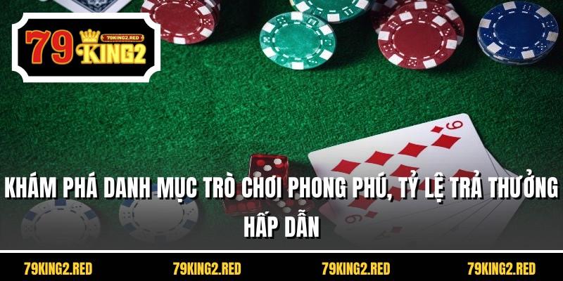 Khám phá danh mục trò chơi phong phú, tỷ lệ trả thưởng hấp dẫn